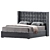 Elegant Vivien Bed: Stylish and Functional 3D model small image 1