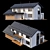 Modern Two-Storey Cottage with Click Seam Roof 3D model small image 3