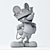 3D Mickey Mouse Figurine - Vray Render 3D model small image 2