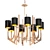 Elegant Umberto 8-Light Chandelier 3D model small image 1