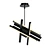 Luxury Sputnik LED Chandelier 3D model small image 1