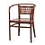 Wagner Bentwood Armchair: Elegant Design 3D model small image 1