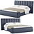 Modern BRIQ Bed: Sleek and Stylish 3D model small image 1