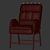 Foldable Armrest Chair 3D model small image 6