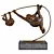 Playful Primate Sculpture: Climbing Monkeys 3D model small image 1