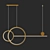 Elegant Mesh Chandelier 3D model small image 3