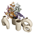 Elegant Ceramic Vases Set 3D model small image 2