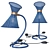 Vintage Industrial Bistro Table Lamp 3D model small image 3