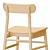 Modern Green Birch Table & Chairs 3D model small image 5