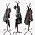 Sleek Hat and Coat Stand 3D model small image 2