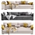 Gilbert Cazarina Sofa - Timeless Elegance 3D model small image 1