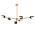 Modern Brass Chandelier: Route II 3D model small image 1