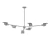 Modern Brass Chandelier: Route II 3D model small image 2