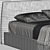 Elegant JACQUELINE Bed by Poliform 3D model small image 2