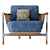 Fashionable and Functional Basket Armchair 3D model small image 2