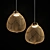 Elegant Pendant Light: Lampatron GARDE 3D model small image 2