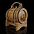 Oak Keg - 5L Wine/Whisky/Cognac 3D model small image 1
