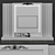 Modern TV Wall Set with 65" TV 3D model small image 5