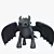 Night Fury: Low Poly Dragon 3D model small image 1