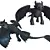 Night Fury: Low Poly Dragon 3D model small image 4