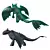 Night Fury: Low Poly Dragon 3D model small image 6