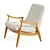 Cozy Shearling Marni Chair 3D model small image 2