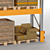 Heavy-Duty Pallet Storage Rack 3D model small image 10