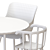 Modern Black Dining Set with Chairs 3D model small image 7
