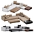 Sleek and Stylish: Minotti Roger Sofa 3D model small image 1