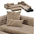 Sleek and Stylish: Minotti Roger Sofa 3D model small image 3