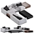 Sleek and Stylish: Minotti Roger Sofa 3D model small image 4