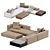 Sleek and Stylish: Minotti Roger Sofa 3D model small image 5