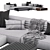 Sleek and Stylish: Minotti Roger Sofa 3D model small image 6