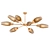 Golden Elegance Ceiling Chandelier 3D model small image 1