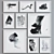 Modern Abstract Picture Frame Set 3D model small image 2