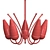 Stylish 5-Light Chandelier 3D model small image 4
