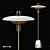 Sleek Signal Y: Floor Lamp 3D model small image 1