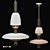 Signal Z Pendant: Sleek Metal and Glass Pendant Light 3D model small image 1