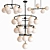 Elegant Alluria Chandelier Collection 3D model small image 1