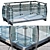 Versatile Terrace & Balustrade Kit 3D model small image 2