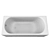 Elegant Betty 180x80 Acrylic Bath 3D model small image 4