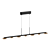 Lampatron LIDVEIG LONG 7: Elegant Brass LED Ceiling Light 3D model small image 2