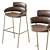 Sleek Strike Bar Stool 3D model small image 4