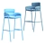 Sleek Strike Bar Stool 3D model small image 6