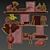 Modern Decorative Shelf Set 3D model small image 6