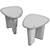 Elegant Nera Side Table 3D model small image 4
