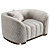 Glamour Pierre Armchair: Italian Luxury 3D model small image 1