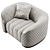 Glamour Pierre Armchair: Italian Luxury 3D model small image 4