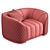 Glamour Pierre Armchair: Italian Luxury 3D model small image 6