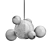 Whimsical Gypsophila Bubble Chandelier 3D model small image 3